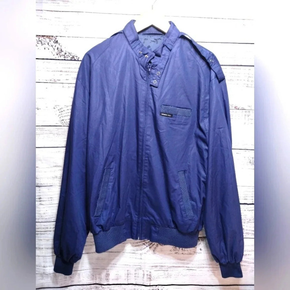 Members Only Iconic Racer Jacket in Navy size XLT 80's Vintage Moto Bomber - Picture 1 of 8